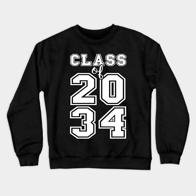 Class Of 2034 Shirt Pre-K Graduate Preschool Graduation Crewneck Sweatshirt by Charaf Eddine